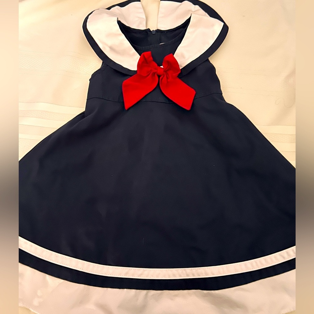 ⛵️Good Land Philadelphia blue sailor style nautical sleeveless dress 3T ⛵️